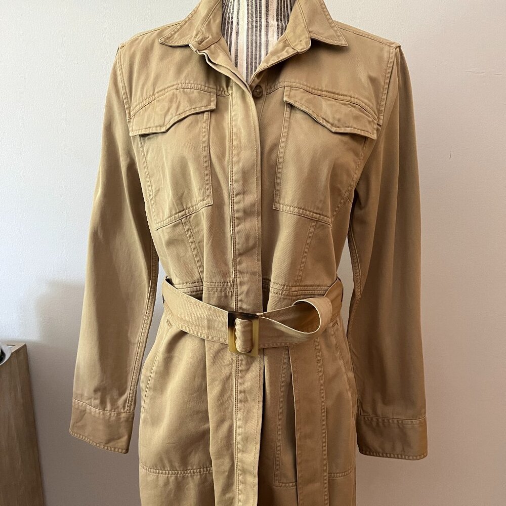 Safari Style cotton Shirt dress